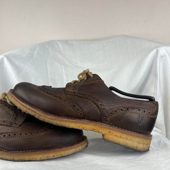 Frye Brown Leather Wingtip Brogues Size 10.5 main image 6